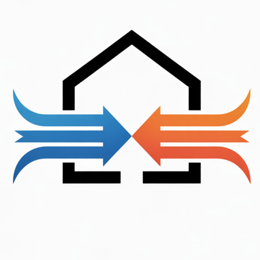 a minimalist vector illustration of hvac system